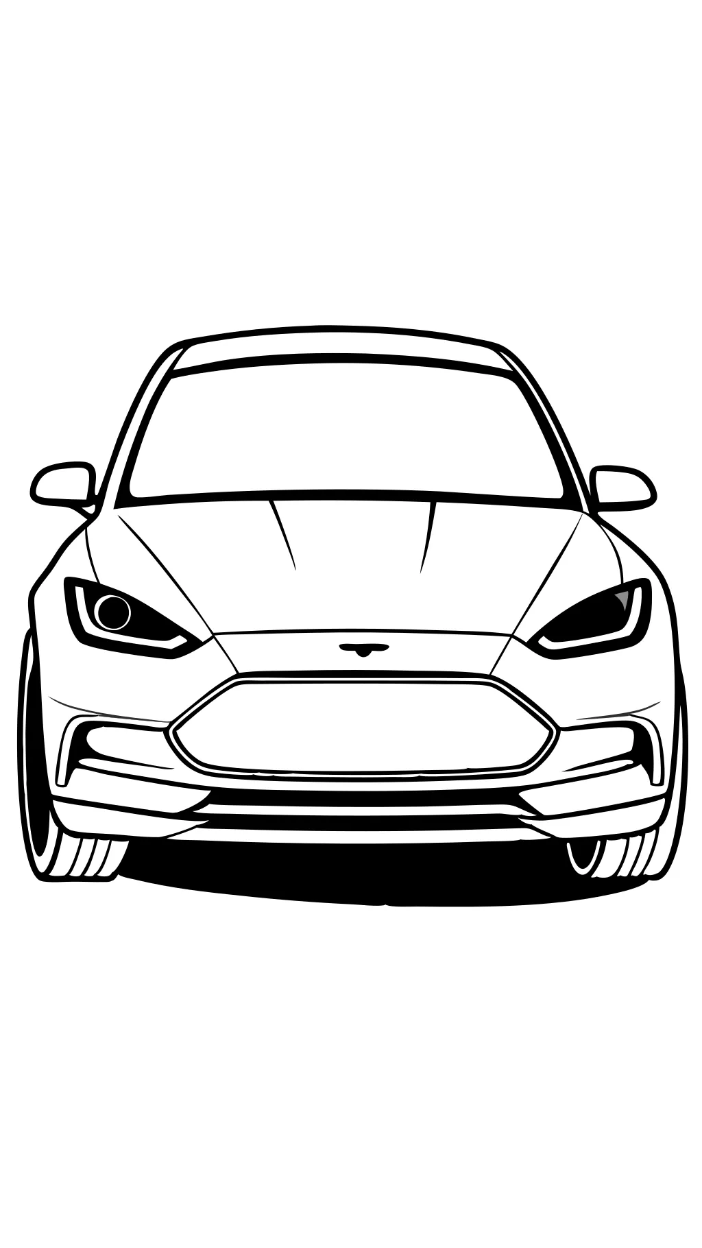 Tesla Model Y Páginas para colorear